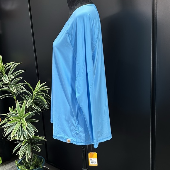 Carhartt Force Modern Fit,long sleeve,base layer, crewneck,dries fast,logo patch - Picture 3 of 12